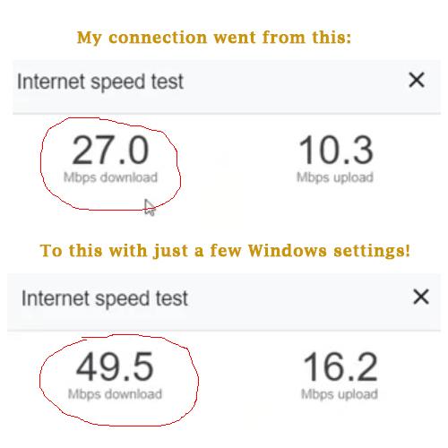 wifi speed increases